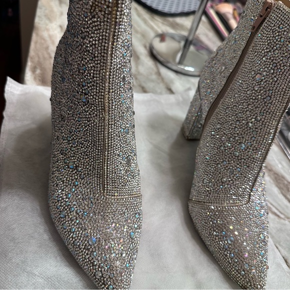 Rhinestone Boots 8.5 Betsy Johnson - Picture 5 of 7